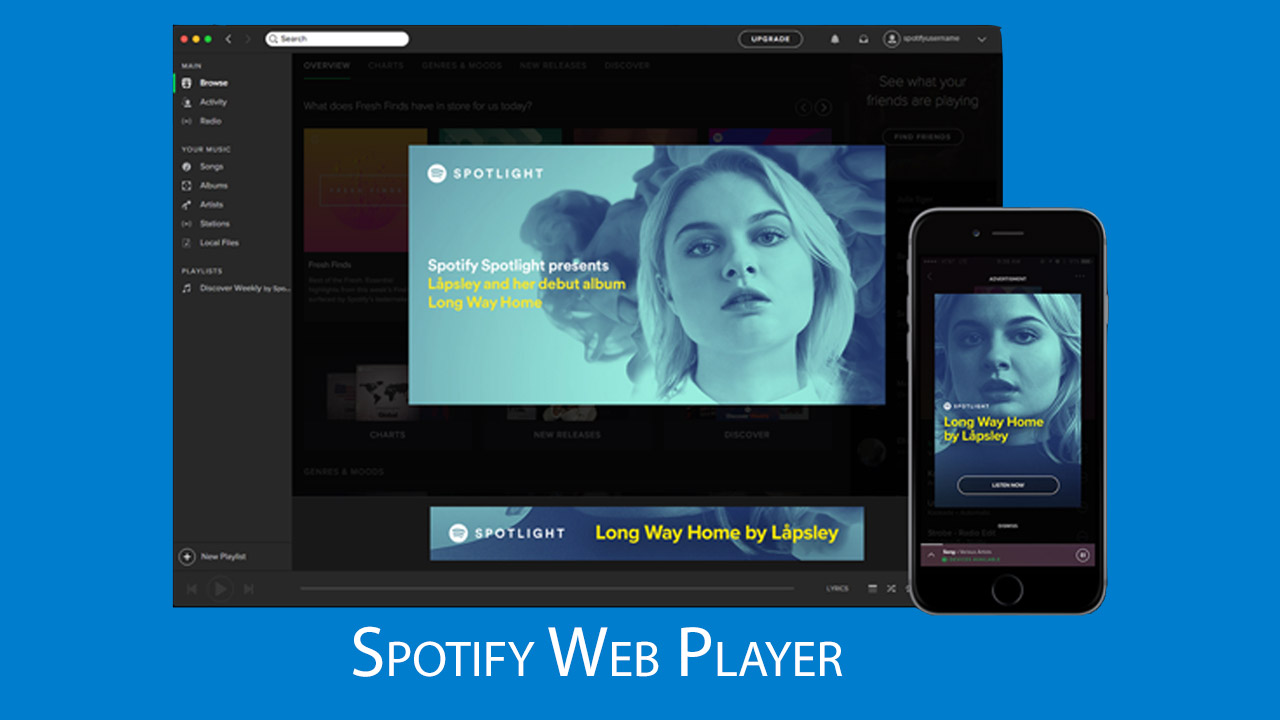 spotify music web player
